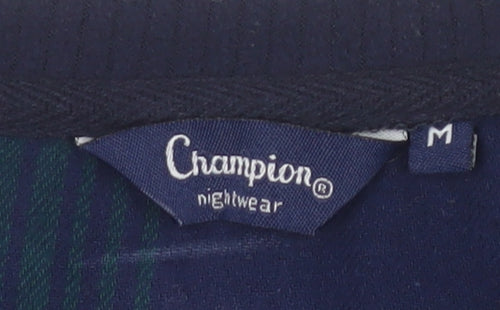Champion Men's Blue M Pyjama Top V-Neck Long Sleeve
