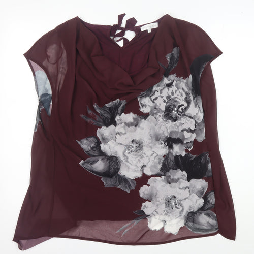 RJR John Rocha Women's Floral Tunic Blouse, Size 14