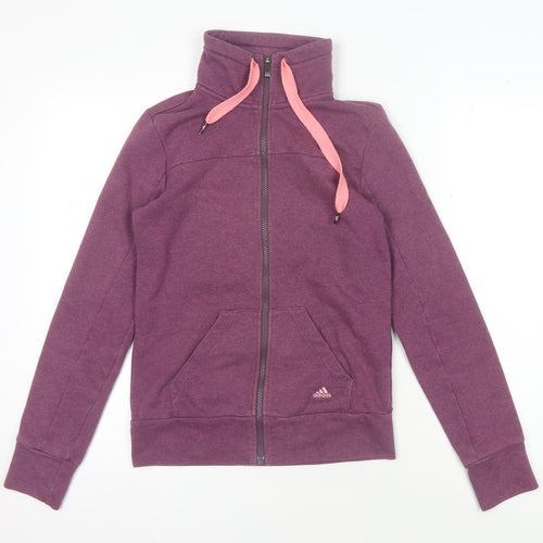 Adidas Women's Purple Full Zip Hoodie XS