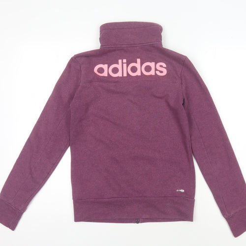 Adidas Women's Purple Full Zip Hoodie XS
