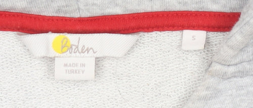 Boden Women's Grey Pullover Hoodie, Size S, Casual Style
