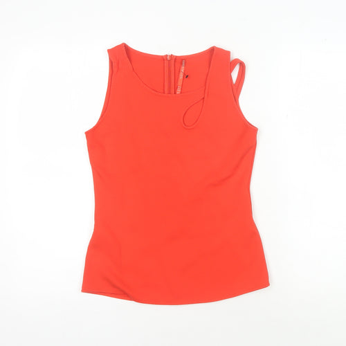 Karen Millen Red Sleeveless Tank Top Women Size 12