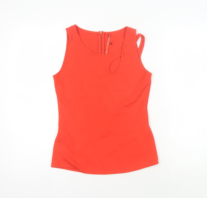 Karen Millen Red Sleeveless Tank Top Women Size 12