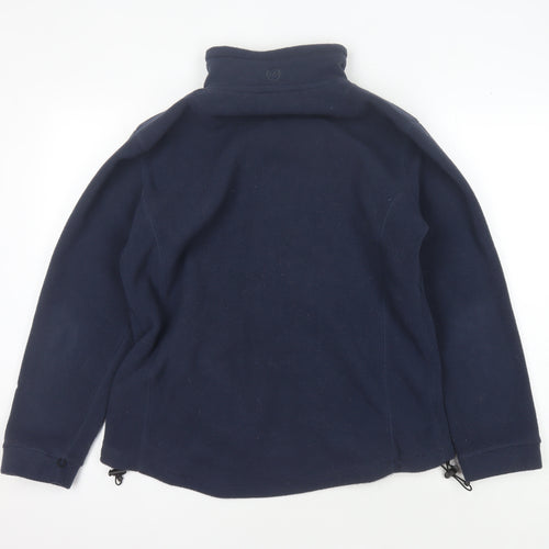 Peter Storm Women's Blue Fleece Mid-Length Jacket, Size 16