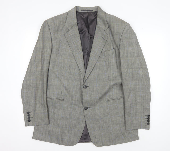 Berwin & Berwin Men's Grey Check Blazer 42R