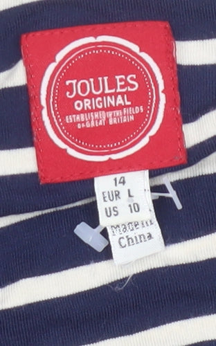Joules Women's Blue Striped Dress Size 14