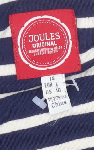 Joules Women's Blue Striped Dress Size 14