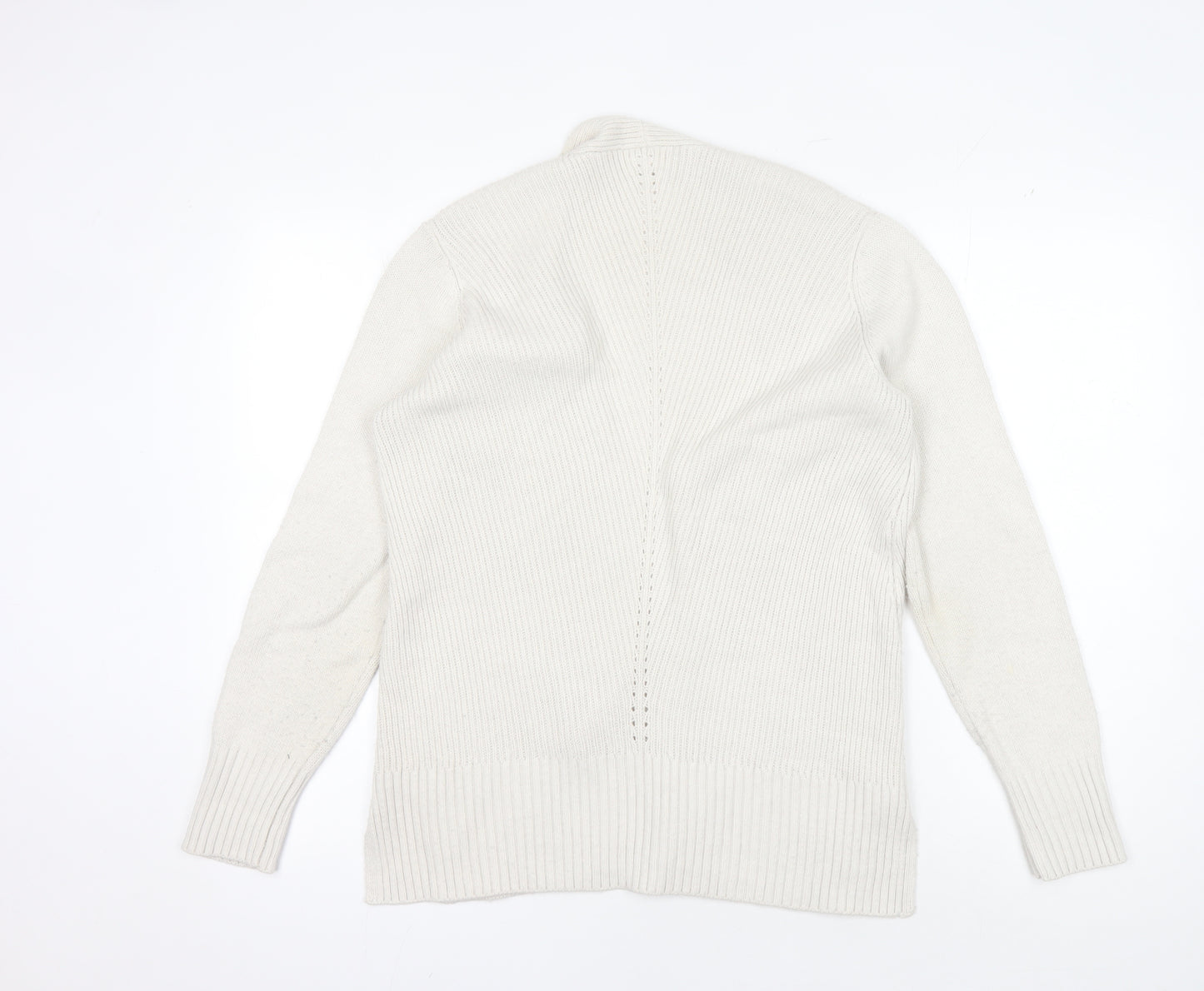 Fat Face Women's Ivory Cardigan - Size 12, Acrylic/Viscose