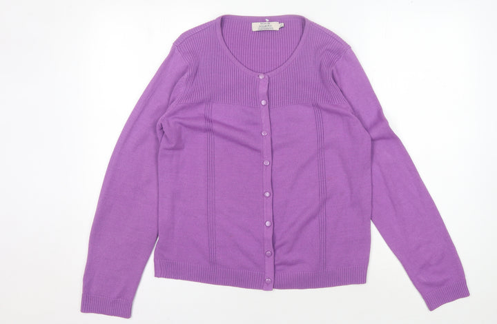 Honor Millburn Women's Purple Cardigan Size S