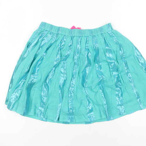 Boden Girls Blue Peasant Skirt 11-12 Years Tassel Accent