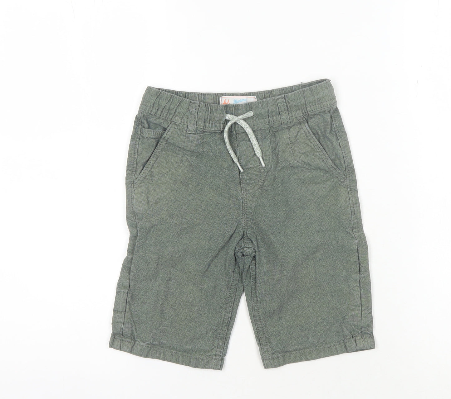 Montamy Boys Green Casual Shorts, Size 8 Years, Drawstring