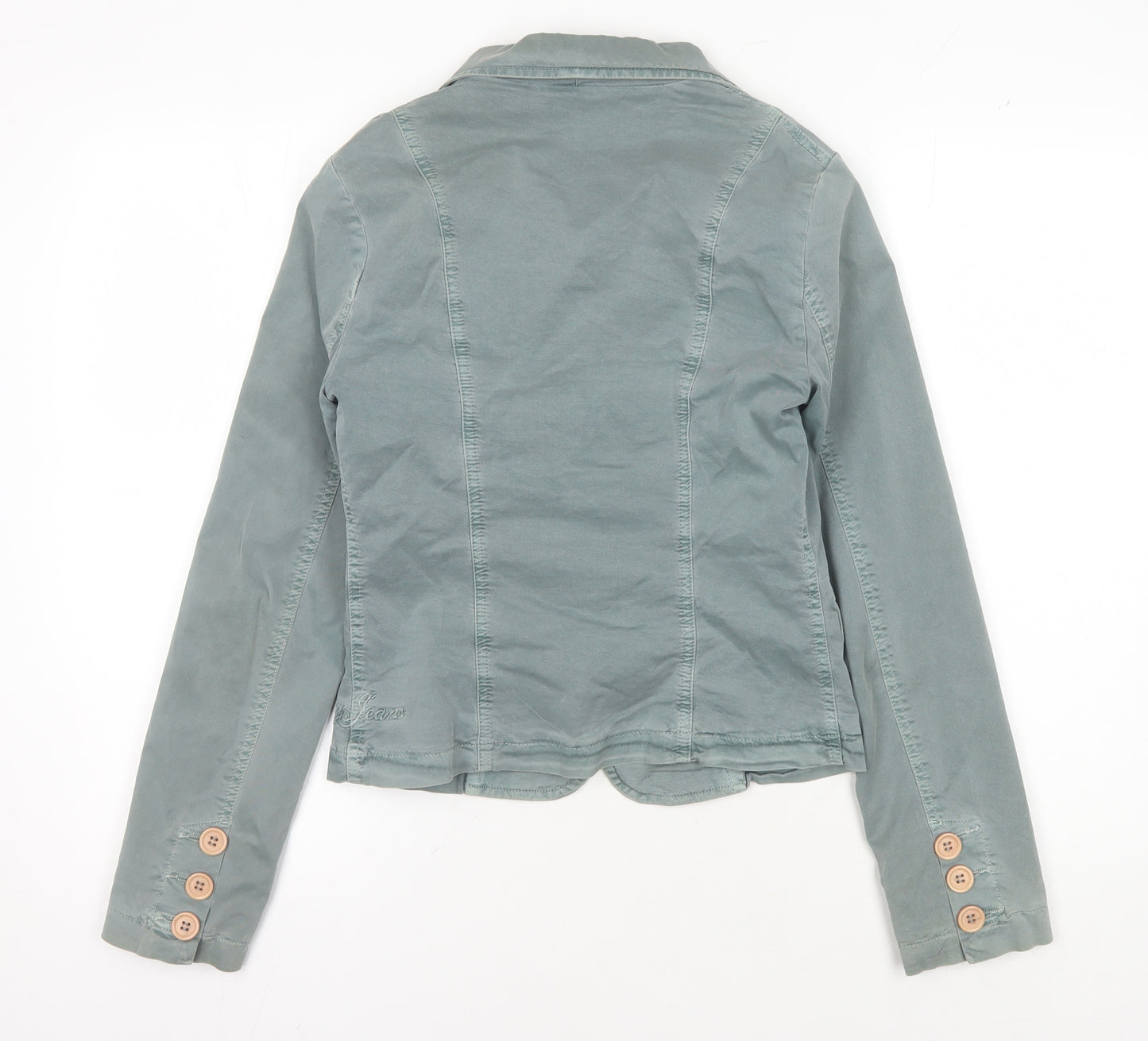 DKNY Jeans Women's Green Blazer, Size S, Casual Style