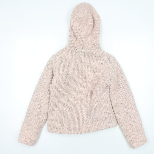 Weird Fish Women's Pink Hooded Jacket, XS