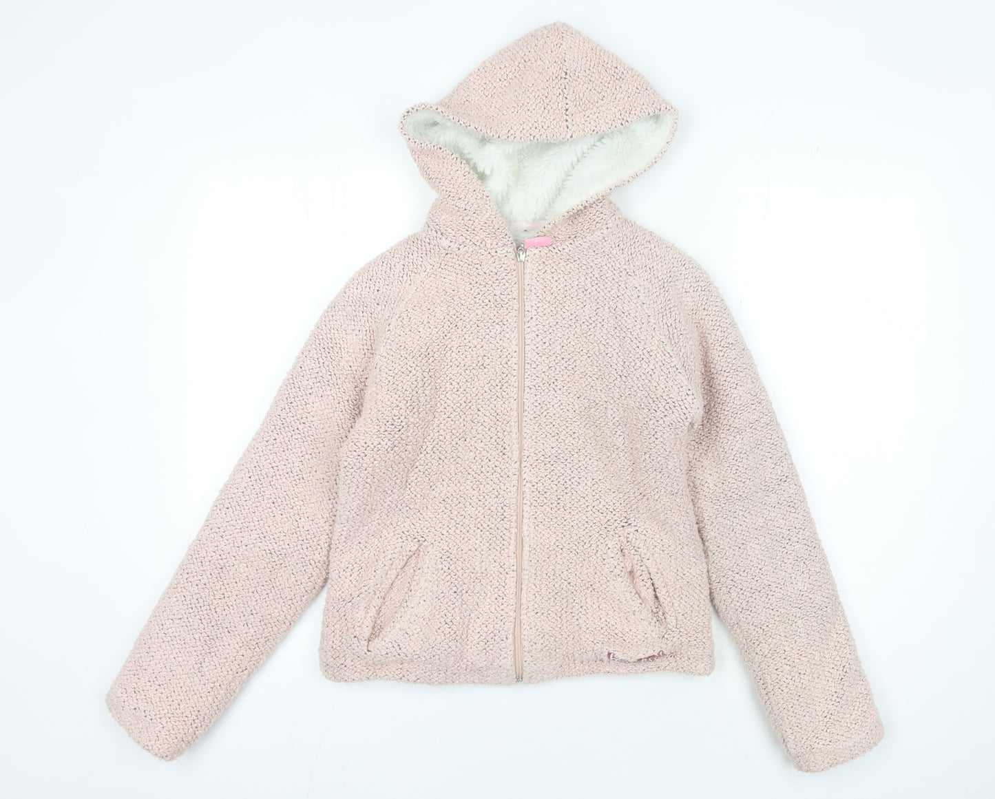 Weird Fish Women's Pink Hooded Jacket, XS