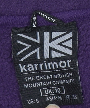 Karrimor Women's Purple Fleece Jacket Size 10