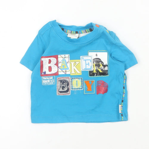 Ted Baker Boys' Blue Graphic Print T-Shirt, 0-3 Months
