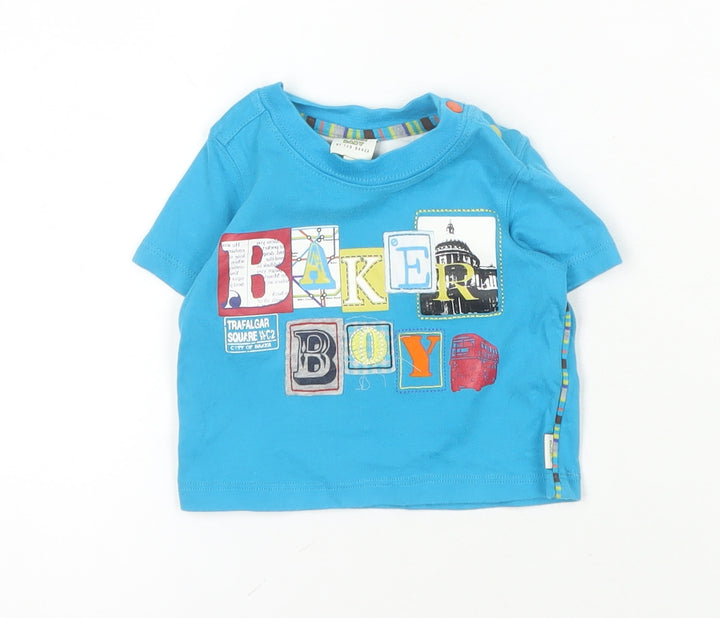 Ted Baker Boys' Blue Graphic Print T-Shirt, 0-3 Months