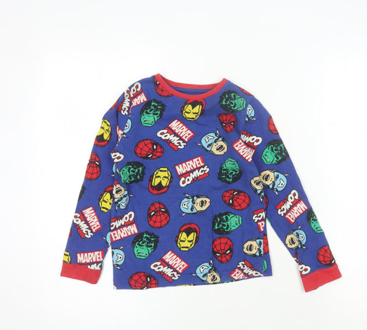 Marvel Boys Multicoloured Pyjama Top, 6-7 Years, Superhero Comics