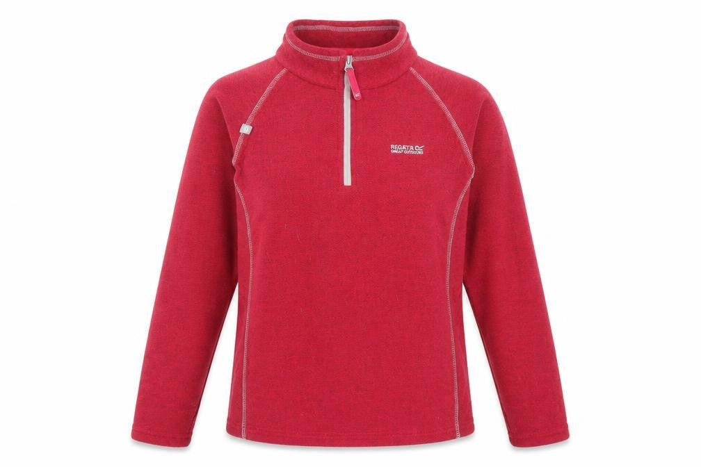 Front view of Regatta unisex red fleece sweatshirt, size 34