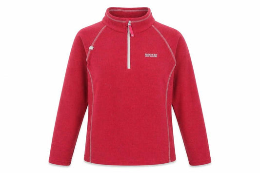 Front view of Regatta unisex red fleece sweatshirt, size 34