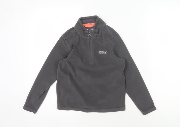 Regatta Girls Grey Fleece Pullover Sweatshirt 8 Years