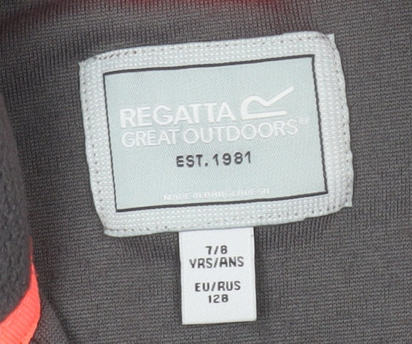 Regatta Girls Grey Fleece Pullover Sweatshirt 8 Years