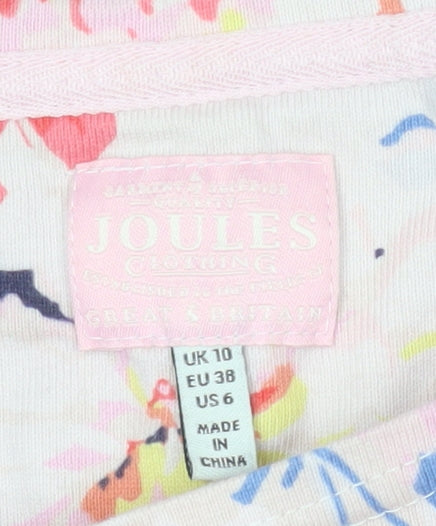 Joules Women's Multicoloured Stripe T-Shirt Size 10