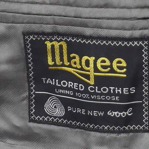 Magee Men's Grey Wool Blazer, Size 40 Regular Fit