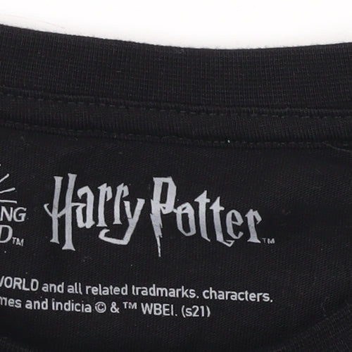 Harry Potter Boys Black Dragon Graphic T-Shirt 9-10 Years