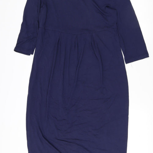 Joules Women's Blue 3/4 Sleeve Shift Dress Size 14