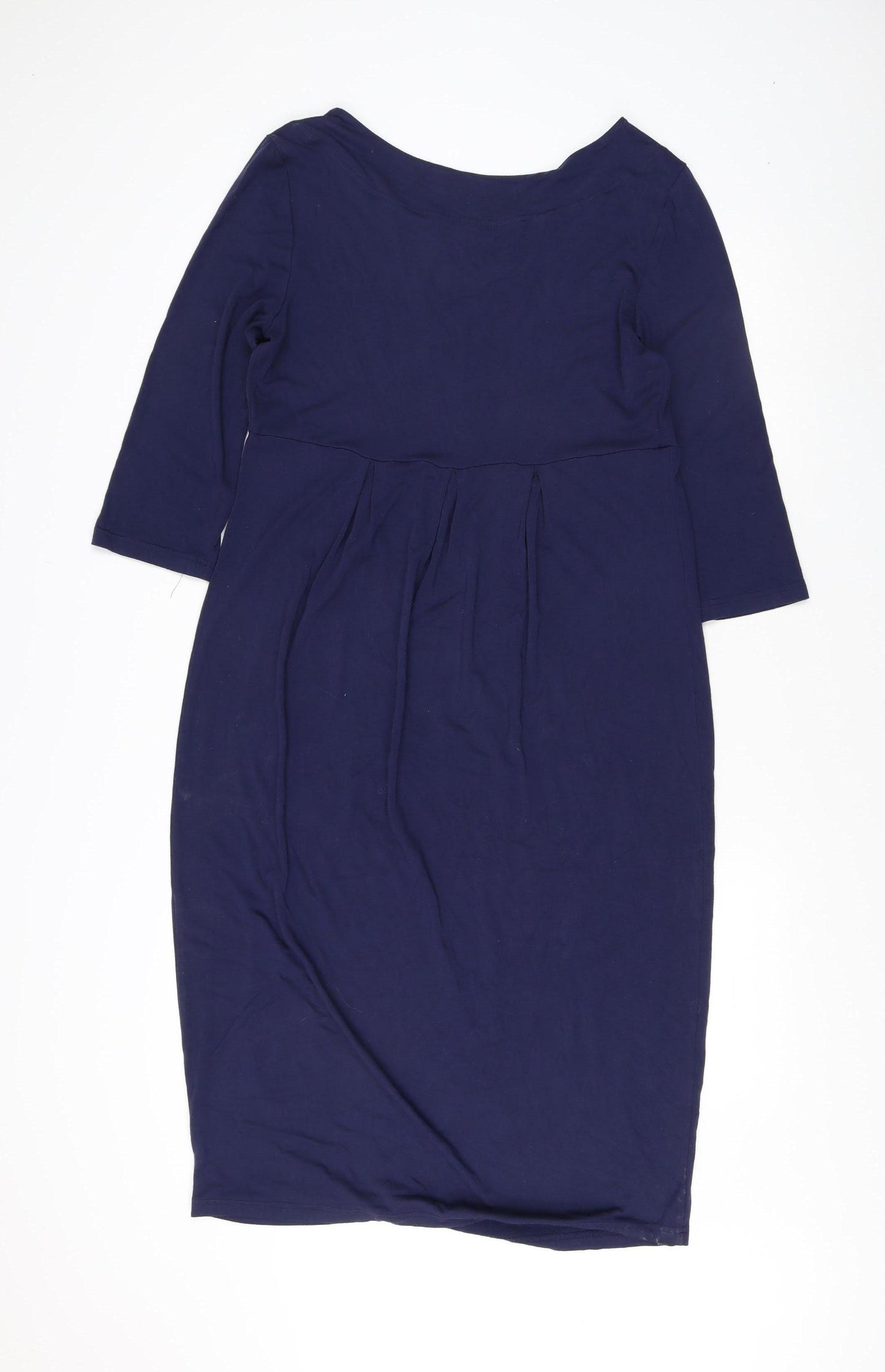 Joules Women's Blue 3/4 Sleeve Shift Dress Size 14