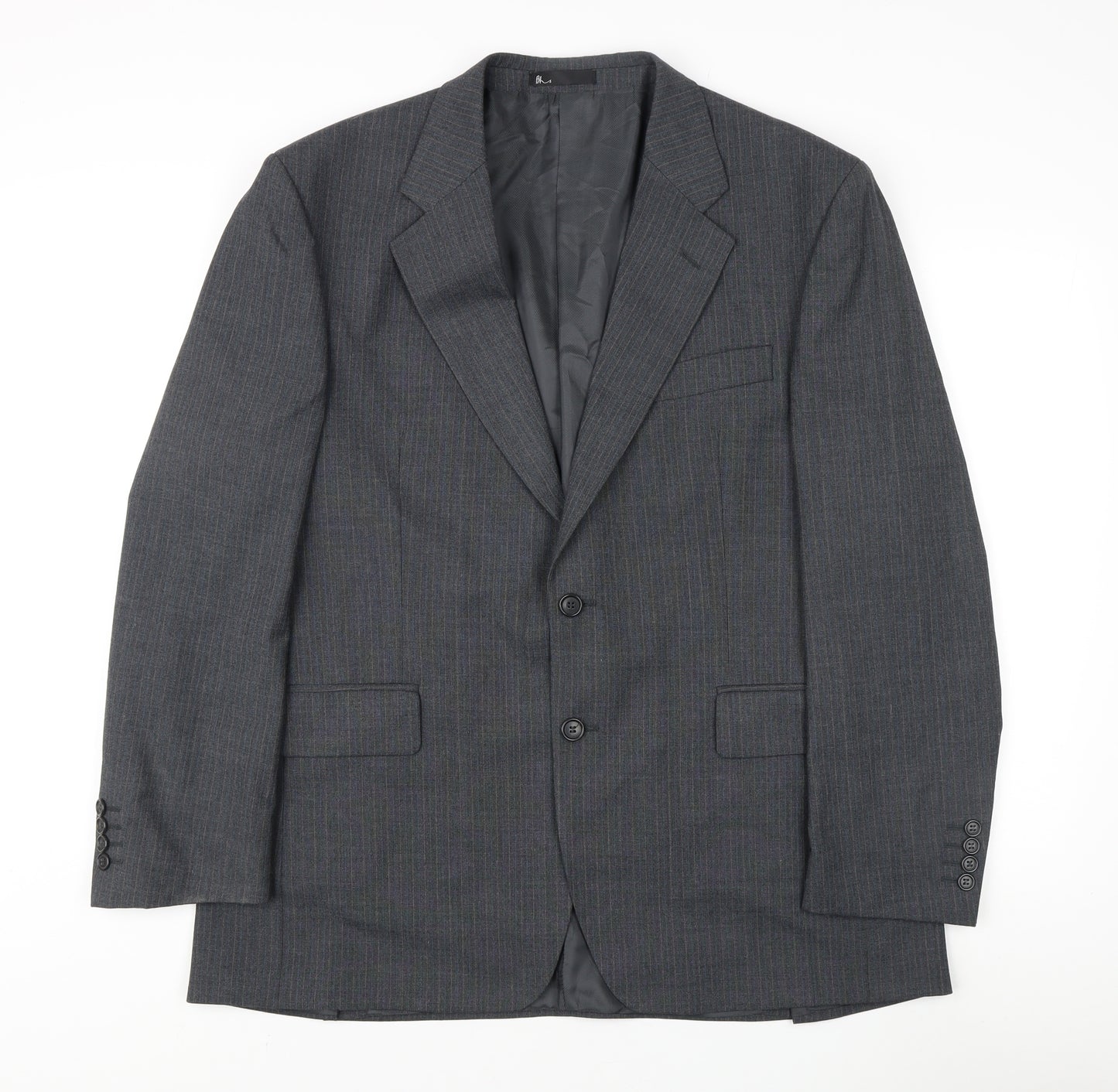 BHS Men's Grey Regular Fit Suit Jacket 44R