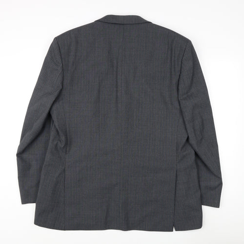 BHS Men's Grey Regular Fit Suit Jacket 44R