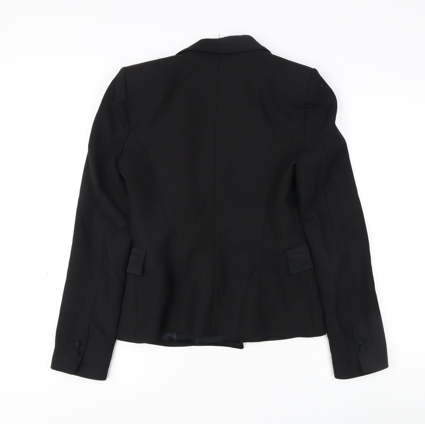 Zara Women Black Wool Blend Blazer XS
