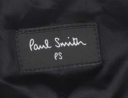 Paul Smith Men's Grey Wool Waistcoat, Size S, Elegant