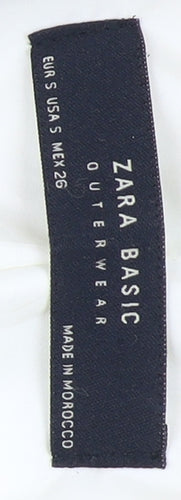 Zara Women's Beige Long Overcoat Size S