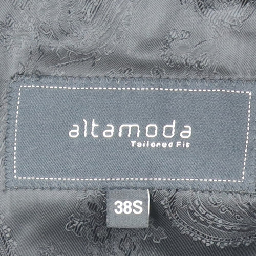 Altamoda Men's Brown Pinstripe Blazer 38S Slim Fit Jacket
