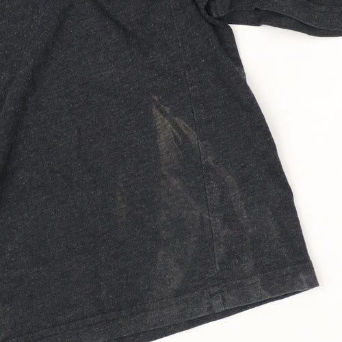 Vents Brull Unisex Black Cotton T-Shirt L Casual