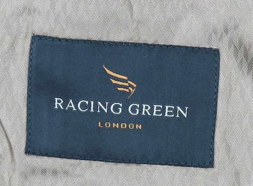 Racing Green Men's Blue Striped Wool Blazer 38S