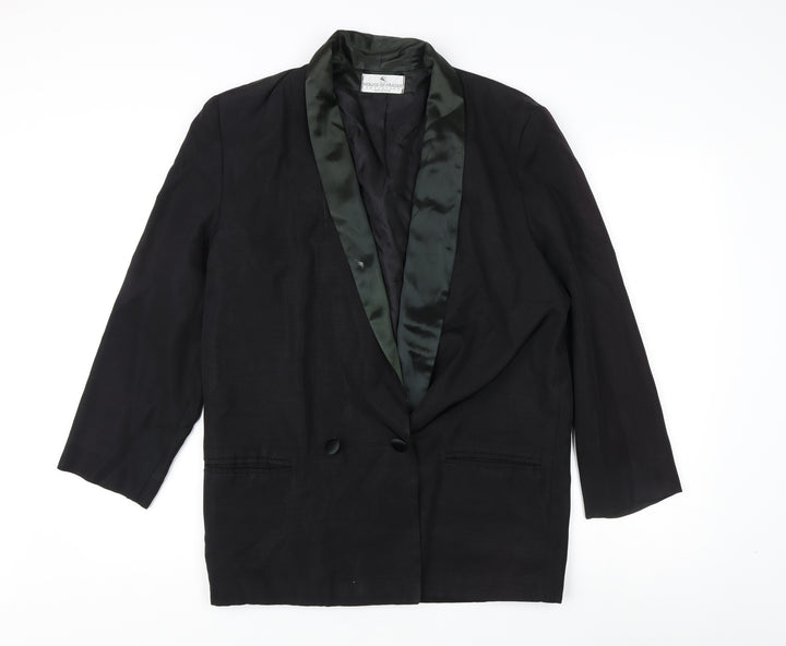 House of Fraser Black Women's Size 12 Tuxedo Blazer