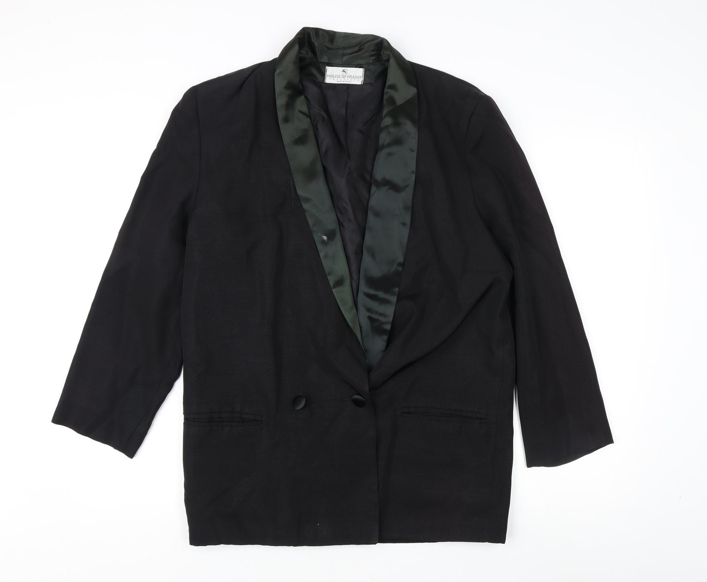 House of Fraser Black Women's Size 12 Tuxedo Blazer