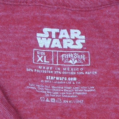Fifth Sun Star Wars T-Shirt Red XL Men's Top