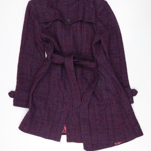 Ness Women's Purple Wool Pea Coat Size 14