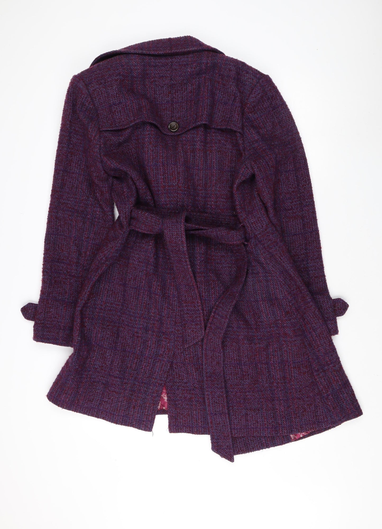 Ness Women's Purple Wool Pea Coat Size 14