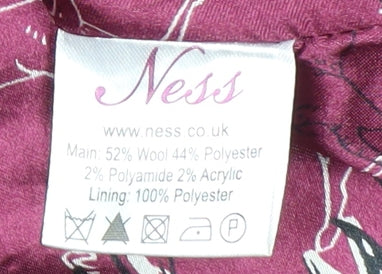 Ness Women's Purple Wool Pea Coat Size 14