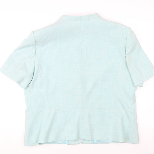 Klass Women's Aqua Blazer, Size 20, Short Sleeve