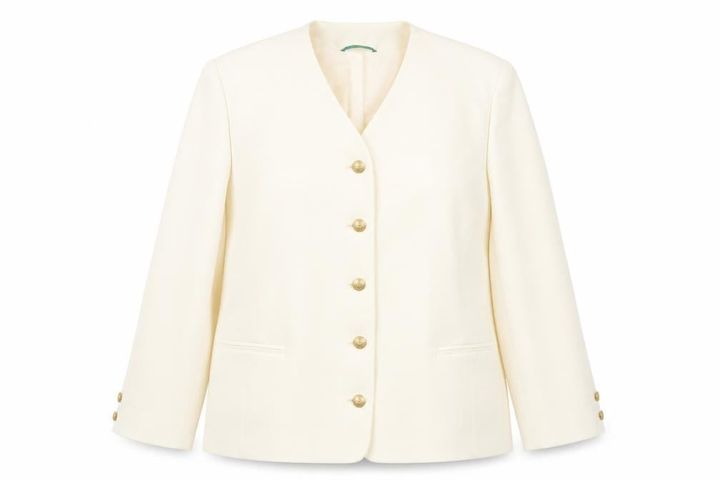 Canda Women’s Ivory Blazer, Size 20, Business Wear