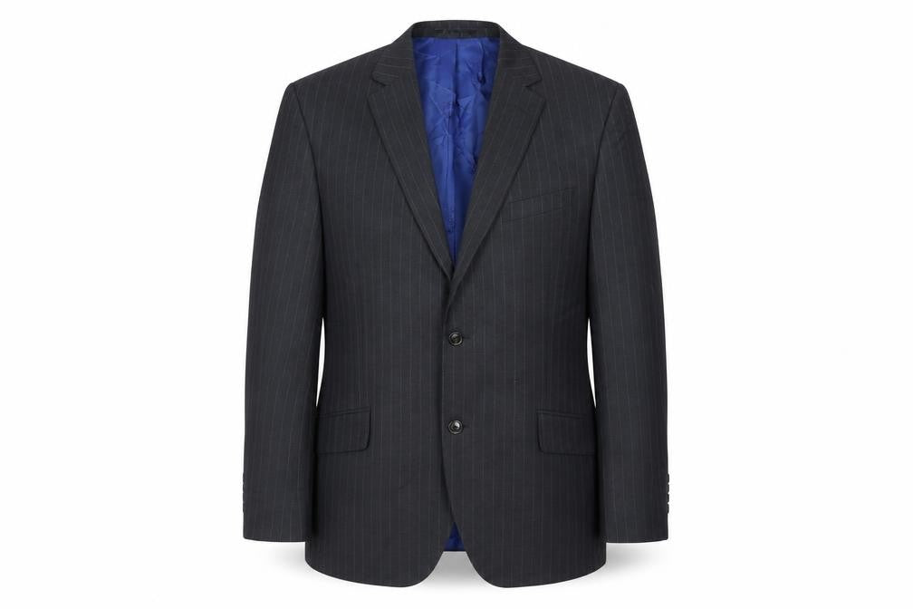 Austin Reed Men's Black Wool Blazer 42R Two-Button Jacket