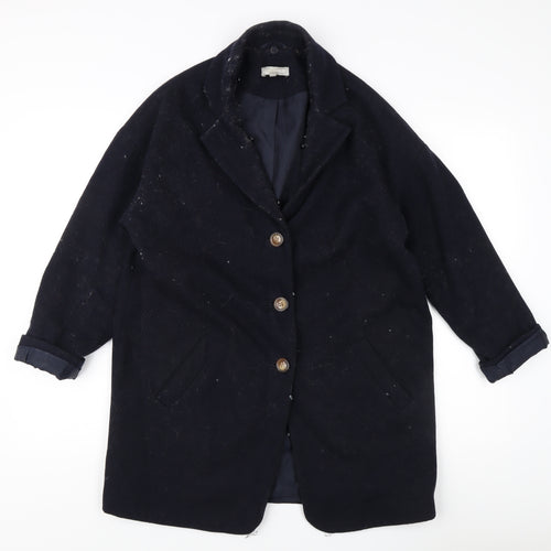 Red Herring Women's Black Wool Blend Long Coat