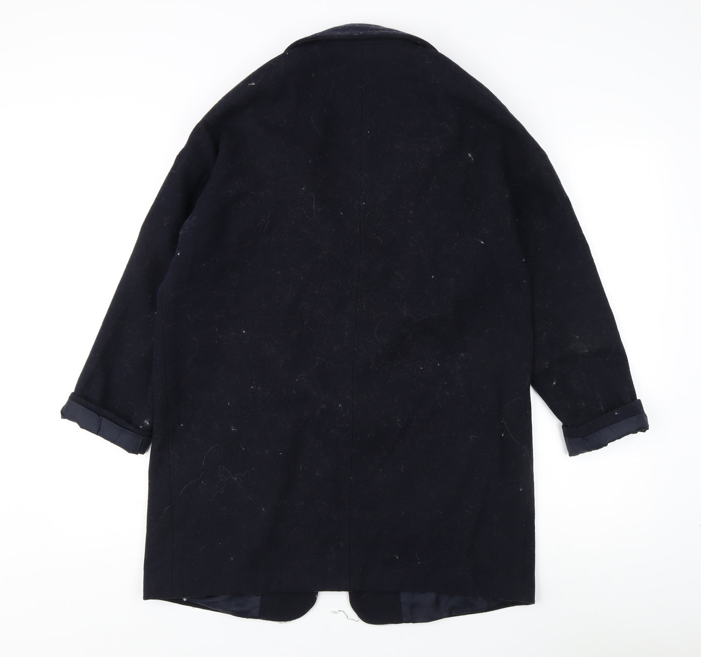 Red Herring Women's Black Wool Blend Long Coat